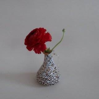 Vintage mini amber marble glass flower vase/ӥơ С 饹 ߥ ե١ /ִ/ޤ(A843)