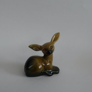 Vintage Ceramic Deer Figurine / ӥơ ƫ  ե奢/֥/ʪ(A850)