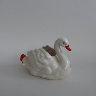 Vintage 1950s Ceramic swan object /ӥơ ƫ Ļ ʪ(A855)
