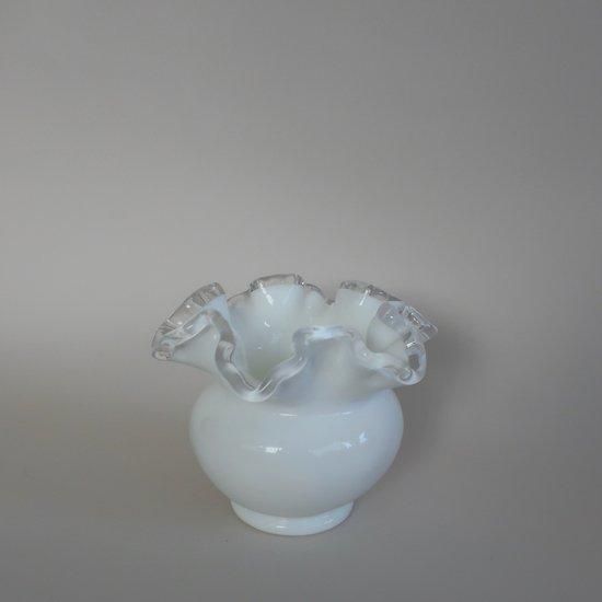 Vintage Fenton Silver Crest Rose Bowl flower vase/ビンテージ