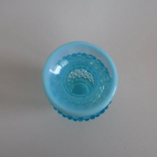 Vintage Fenton Blue Opalescent Hobnail Mini Vase/ビンテージ