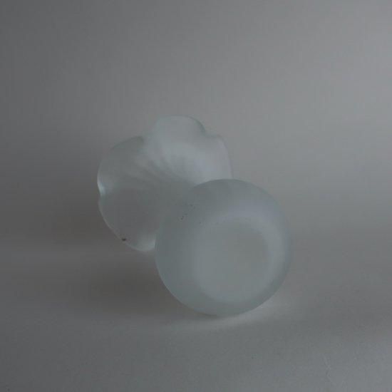 Vintage White Stripe Frost Flower Vase/ビンテージ ホワイト Vintage White Stripe Frost Flower Vase/ビンテージ ホワイト