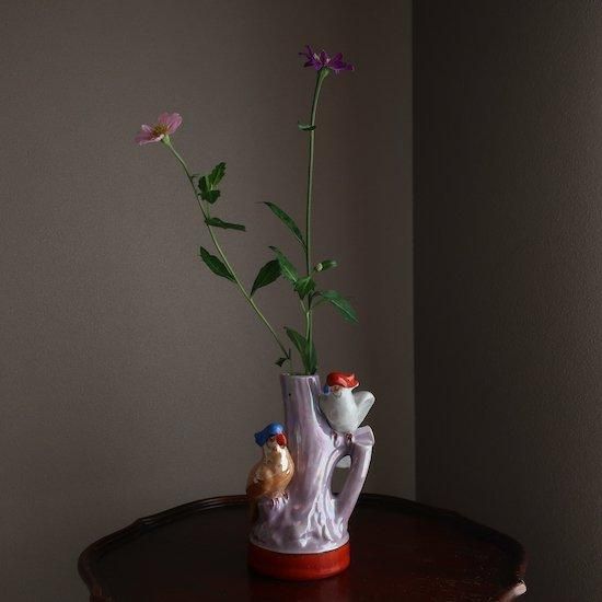 Vintage Ceramic Tree×Birds flower vase/ビンテージ TT Takito Vintage Ceramic Tree×Birds flower vase/ビンテージ TT Takito