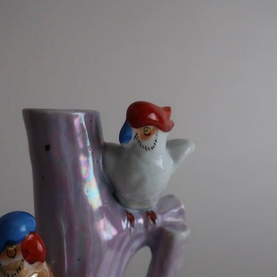 Vintage Ceramic Tree×Birds flower vase/ビンテージ TT Takito Vintage Ceramic Tree×Birds flower vase/ビンテージ TT Takito