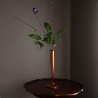 Vintage mid century Copper Flower Vase/ӥơ ߥåɥ꡼ åѡ ե١ /ִ/(A887)