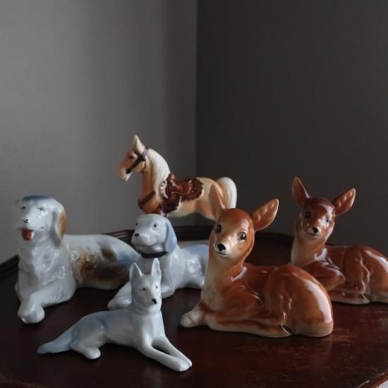 Vintage Ceramic Dog object/ビンテージ 陶器製 犬 オブジェ Vintage Ceramic Dog object/ビンテージ 陶器製 犬 オブジェ