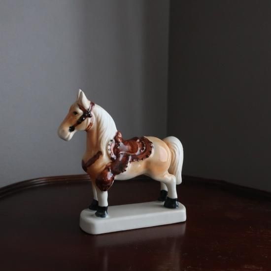 馬オブジェ Vintage Ceramic Horse object/ビンテージ 陶器製 馬 オブジェ