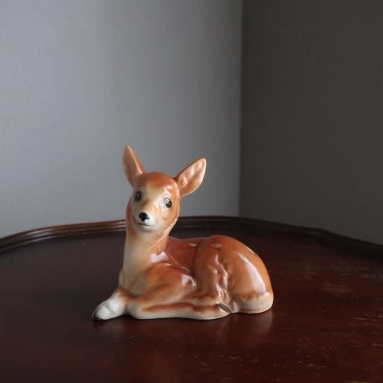 Vintage Ceramic Deer Object/ビンテージ 陶器製 鹿 オブジェ