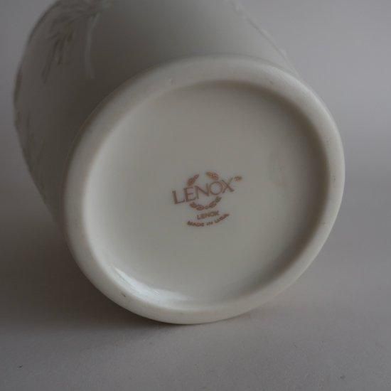 大きな取引 Gold Floral Ivory Lenox Vintage Trim vase/ビンテージ flower 工芸品
