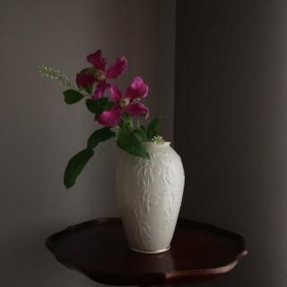 Vintage Lenox Ivory Floral Gold Trim flower vase/ӥơ Lenox ƫ ե١/ִ/(A916)