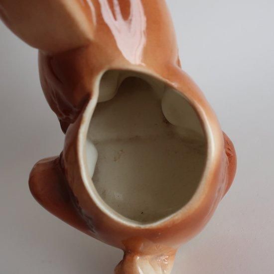 Vintage 50s ceramic dog flower vase/ビンテージ 犬モチーフ