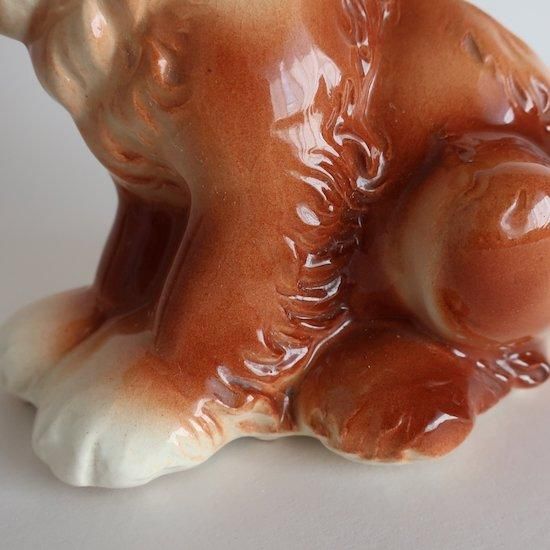 Vintage 50s ceramic dog flower vase/ビンテージ 犬モチーフ