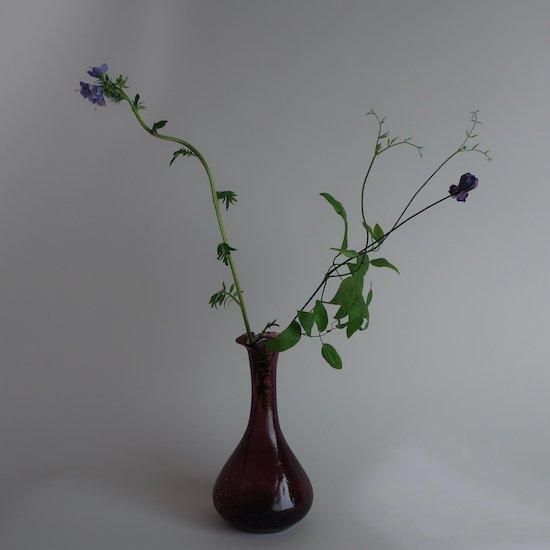 Vintage Purple glass Flower Vase/ビンテージ パープル Vintage Purple glass Flower Vase/ビンテージ パープル