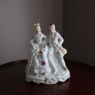 Vintage 1950s Ceramic Couple object/ӥơ ƫ åץ ֥/ʪ(A930)