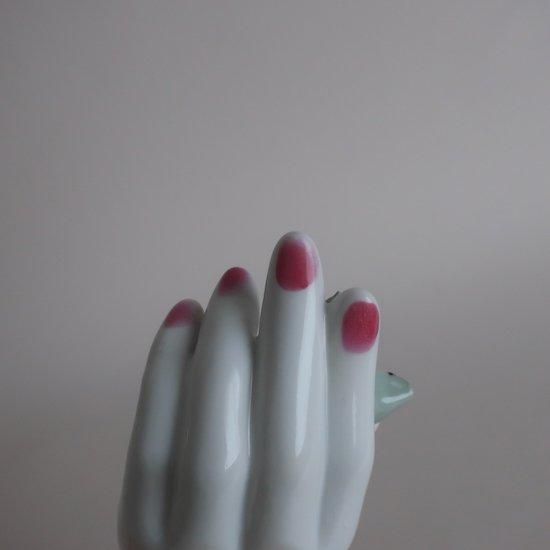 陶器製 手形オブジェ ヴィンテージ　ハンドトレイ Vintage 1950s Ceramic Hand Motif Tray/ビンテージ 陶器 ハンド