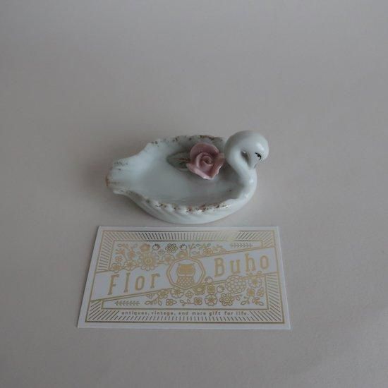 Vintage 1950s Ceramic Swan Tray/ビンテージ 陶器 スワン 小物