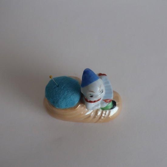 Vintage Pierrot Pin Cushion Figurine/ビンテージ 針山 ピン