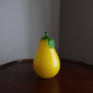 Vintage Fruit Glass Object/ӥơ 饹 ե롼 ֥(A937)