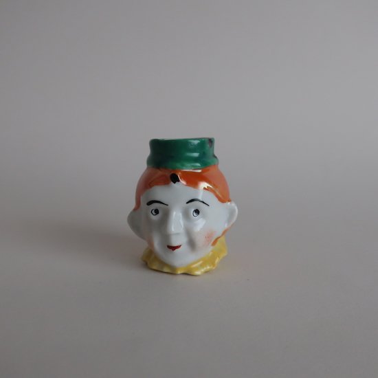 Vintage Germany Ceramic Tooth Pick Holder Figurine/ビンテージ 陶器 ドイツ製 爪楊枝入れ オブジェ/ 置物(A941)