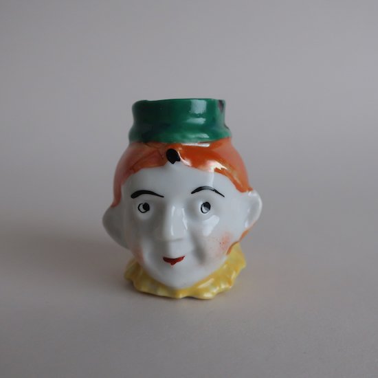 Vintage Germany Ceramic Tooth Pick Holder Figurine/ビンテージ 陶器 ドイツ製 爪楊枝入れ オブジェ/ 置物(A941)