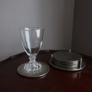 Vintage Silver Coaster 6 Pieces and Holder Set/ӥơ С  6ܥۥå(A943)