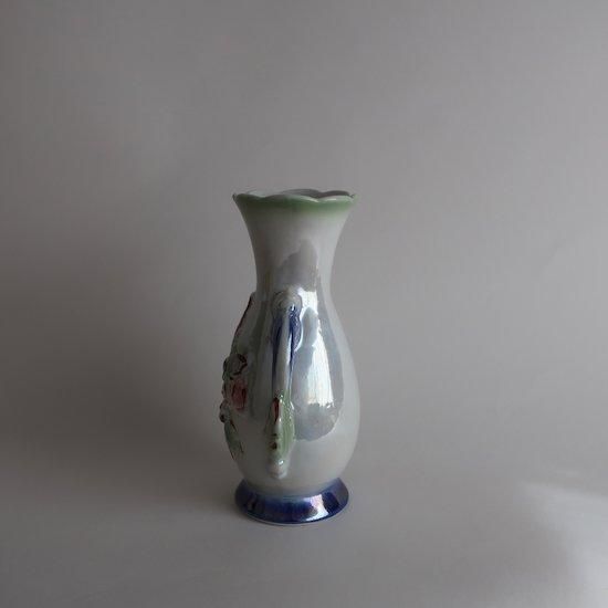 Vintage Made in BRAZIL Lusterware Ceramic flower vase