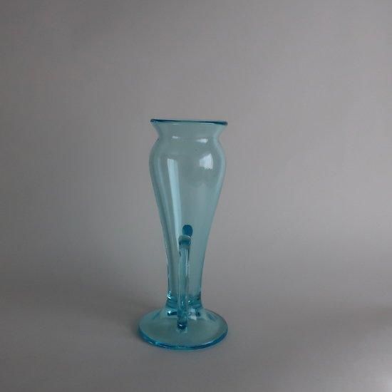 ヴィンテージ マーブルガラス フラワーベース (H24.5cm