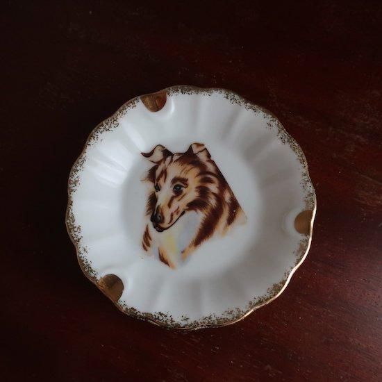 Vintage Dog Small Plate Ash Tray/ビンテージ 犬モチーフ