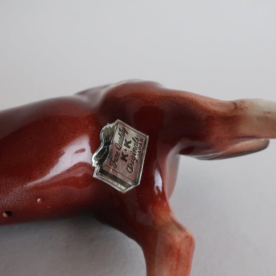 Vintage K. K Originals Ceramic Horse object/ビンテージ 陶器