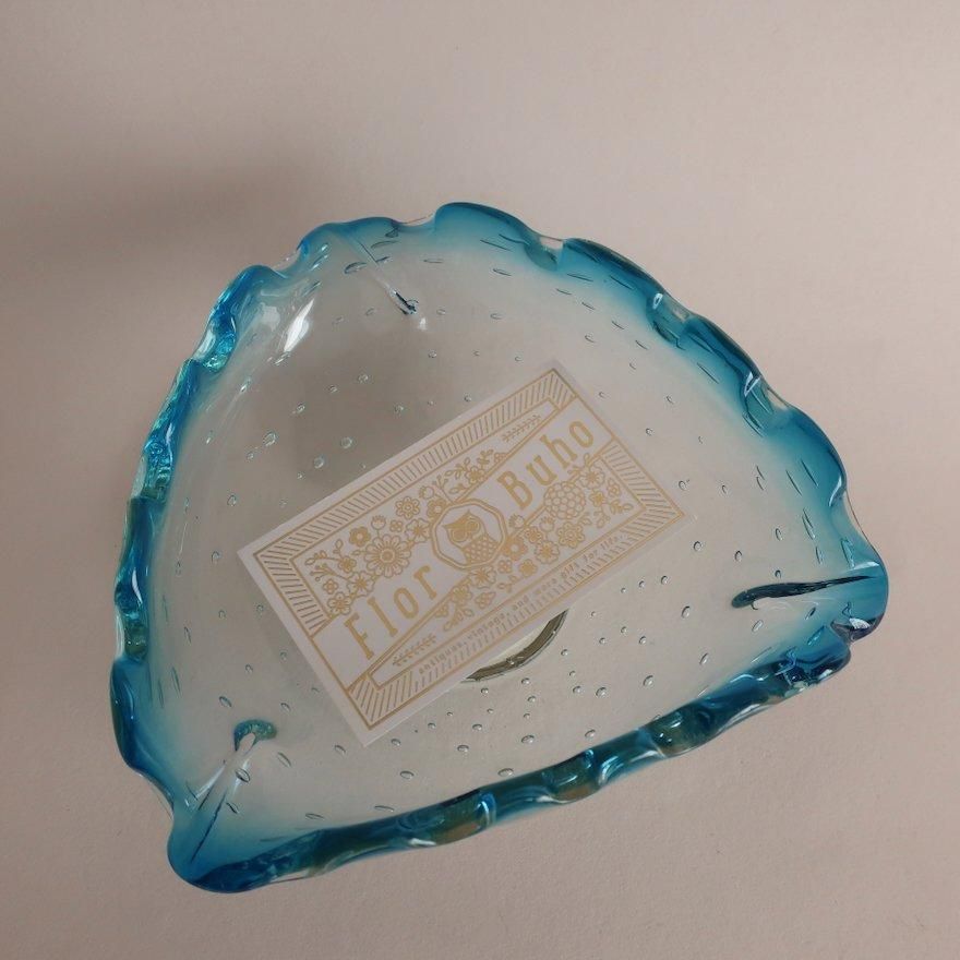 Vintage MURANO glass ash tray/ビンテージ ムラノガラス Vintage MURANO glass ash tray/ビンテージ ムラノガラス