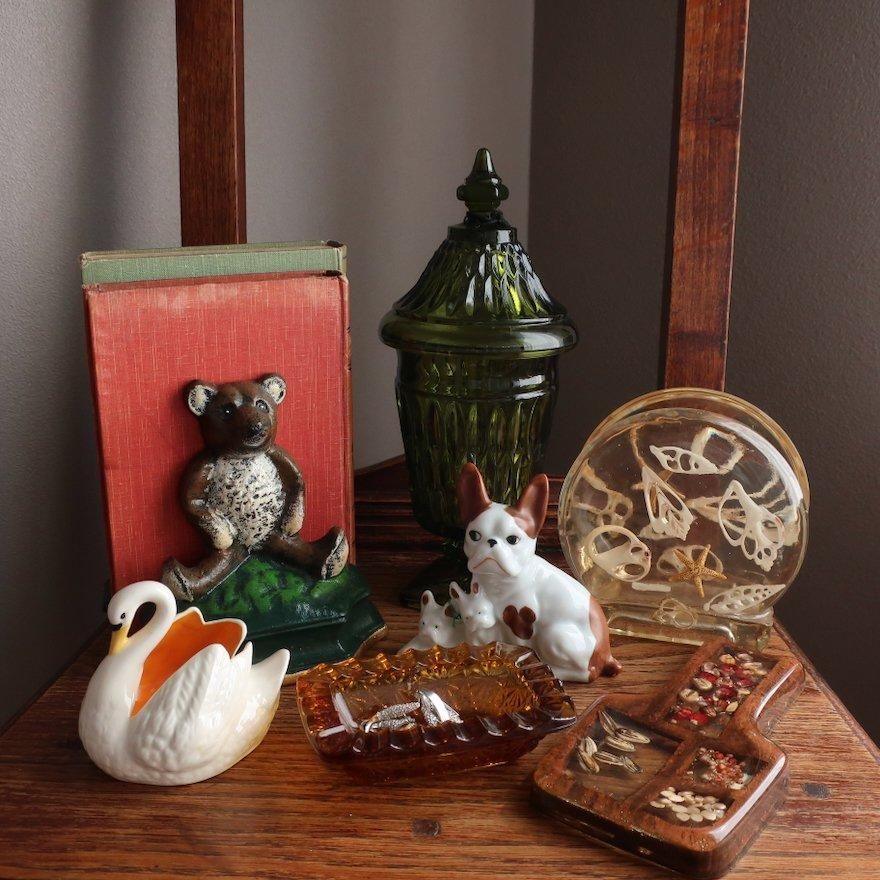 Vintage Ceramic Swan Tray Object/ビンテージ 陶器 白鳥 Vintage Ceramic Swan Tray Object/ビンテージ 陶器 白鳥