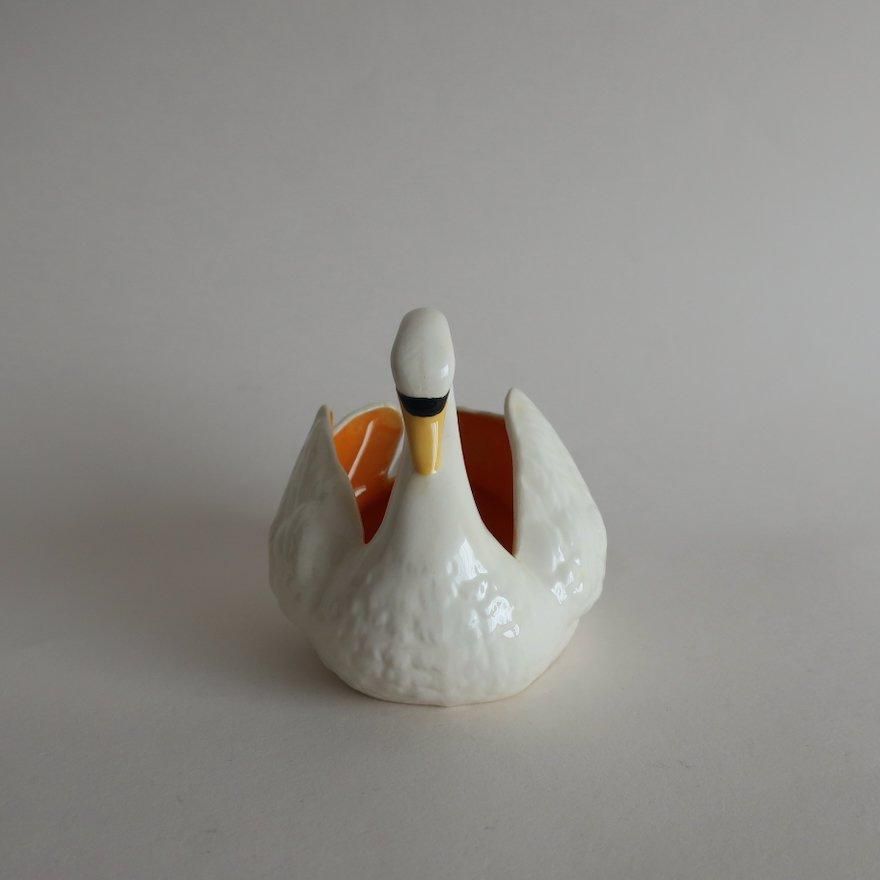 Vintage Ceramic Swan Tray Object/ビンテージ 陶器 白鳥 Vintage Ceramic Swan Tray Object/ビンテージ 陶器 白鳥
