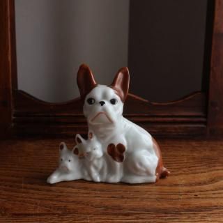 Vintage Ceramic Dog Figurine Object (A970)