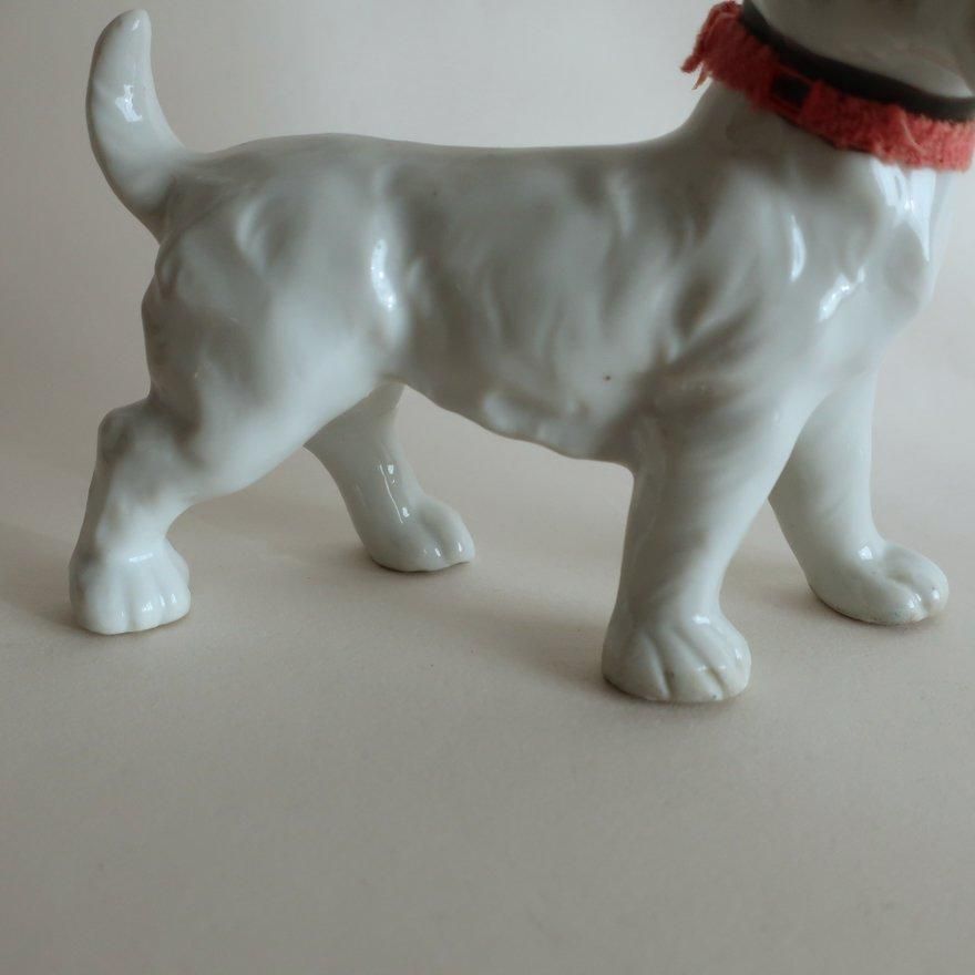 Vintage Ceramic Dog Figurine Object/ビンテージ 陶器製 犬