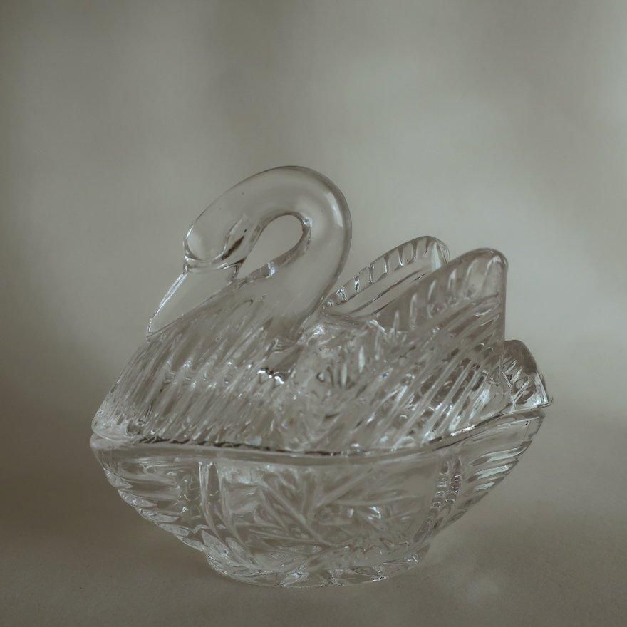 ○5005#0722アンティークSTERLING(925の事)ペアスワン小物入れ ○5005