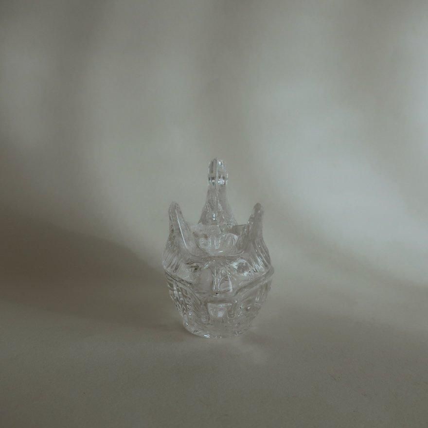 Vintage Glass Swan Tray Object Accessory Case/ビンテージ