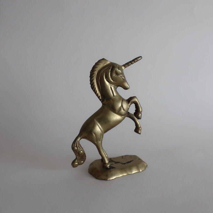 Vintage unicorn motif brass object/ビンテージ 真鍮 Vintage unicorn motif brass object/ビンテージ 真鍮