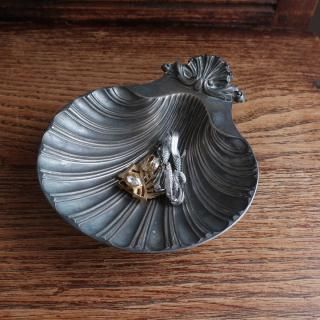 Vintage Shell Silver Tray (B007)