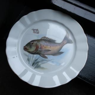 Vintage Winterling Marktleuthen Bavaria Germany Fish Plate (B041)