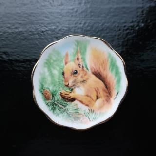 Vintage Ceramic Mini Animal Plate/ Wall Decor (B107)