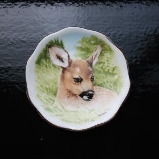 Vintage Ceramic Mini Animal Plate/ Wall Decor (B111)