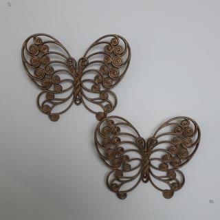 Vintage BURWOOD 1976's Butterfly Wall Deco Wall Art (B120)