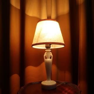 Vintage Opalescent Glass Table Lamp (B166)