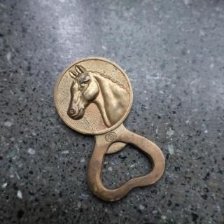 Vintage Brass Horse Bottle Opener (B213)