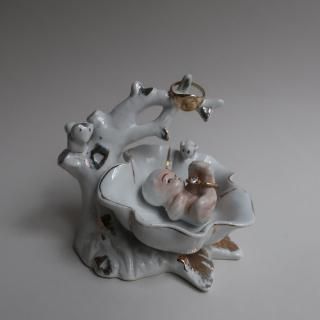 Vintage Ceramic Ring Holder Accessory Tray (B231)