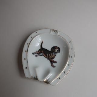Vintage Dog Small Plate Ash Tray(B241)