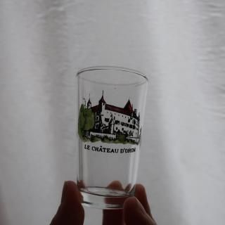Vintage Château d'Oron Shot Glass (B267)