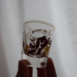 Vintage Monkey Shot Glass (B268)