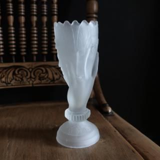 Antique RARE John Derbyshire Hand Motif Flower Vase (B347)