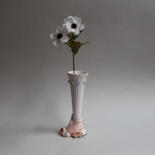 Vintage 1960s Ceramic Lady's Hand Motif Flower Vase (B352)